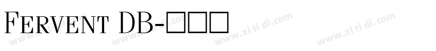Fervent DB字体转换